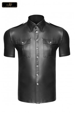 Camicia uomo effetto bagnato con tasche anteriori Camicia uomo effetto bagnato con tasche anteriori