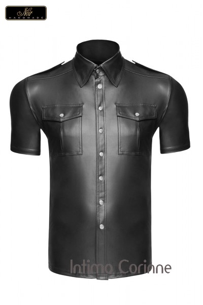 Camicia uomo effetto bagnato con tasche anteriori Camicia uomo effetto bagnato con tasche anteriori