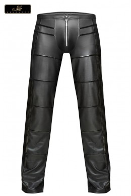 Pantaloni lunghi da uomo effetto bagnato e pvc. Pantaloni lunghi da uomo effetto bagnato e pvc.