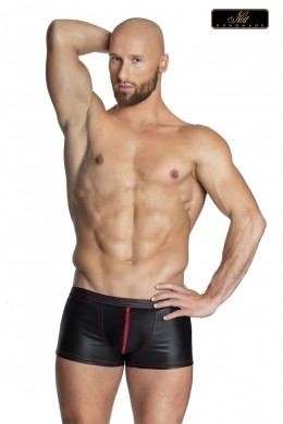 Boxer neri con zip rossa.