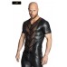 T-Shirt uomo con inserto frontale trasparente. T-Shirt uomo con inserto frontale trasparente.