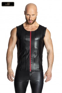 Canotta uomo con zip rossa. Canotta uomo con zip rossa.