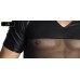 T-Shirt uomo con inserto trasparente frontale. T-Shirt uomo con inserto trasparente frontale.