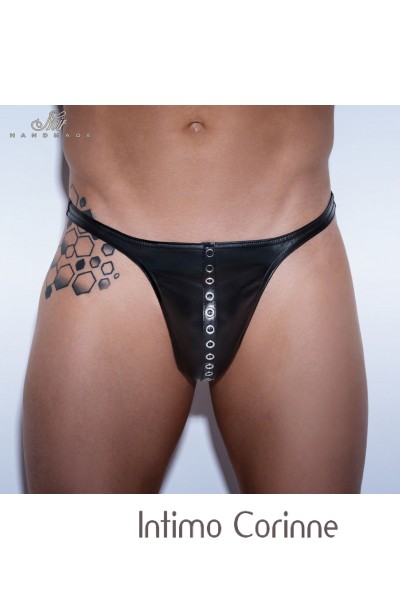 Tanga uomo con occhielli metallici. Tanga uomo con occhielli metallici.