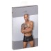 Shorts neri con inserti in vinile e cerniera. Shorts neri con inserti in vinile e cerniera.