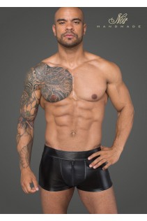 Pantaloncini da uomo in tessuto effetto bagnato e rete 3D. Pantaloncini da uomo in tessuto effetto bagnato e rete 3D.