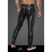 Pantaloni lunghi da uomo in tessuto effetto bagnato con inserti in re Pantaloni lunghi da uomo in tessuto effetto bagnato con inserti in re