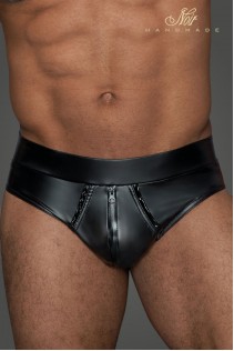 Mini short uomo in Powerwetlook con zip. Mini short uomo in Powerwetlook con zip.