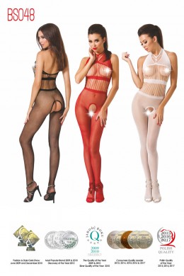 Catsuit smanicata a rete con stringhe. Catsuit smanicata a rete con stringhe.
