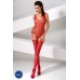 Catsuit a rete ricamata effetto body con calze. Catsuit a rete ricamata effetto body con calze.